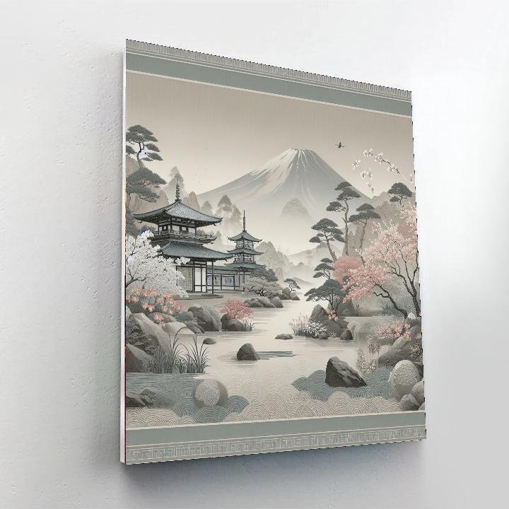 Japan's Tranquil Elegance Number Painting
