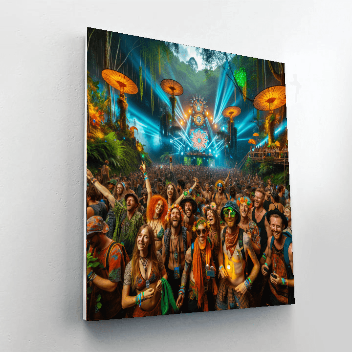 Jungle Party Festival Painting By Numbers Kit
