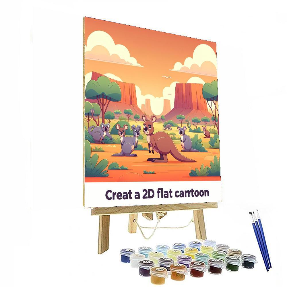Outback Animal Safari Paint By Numbers Kits