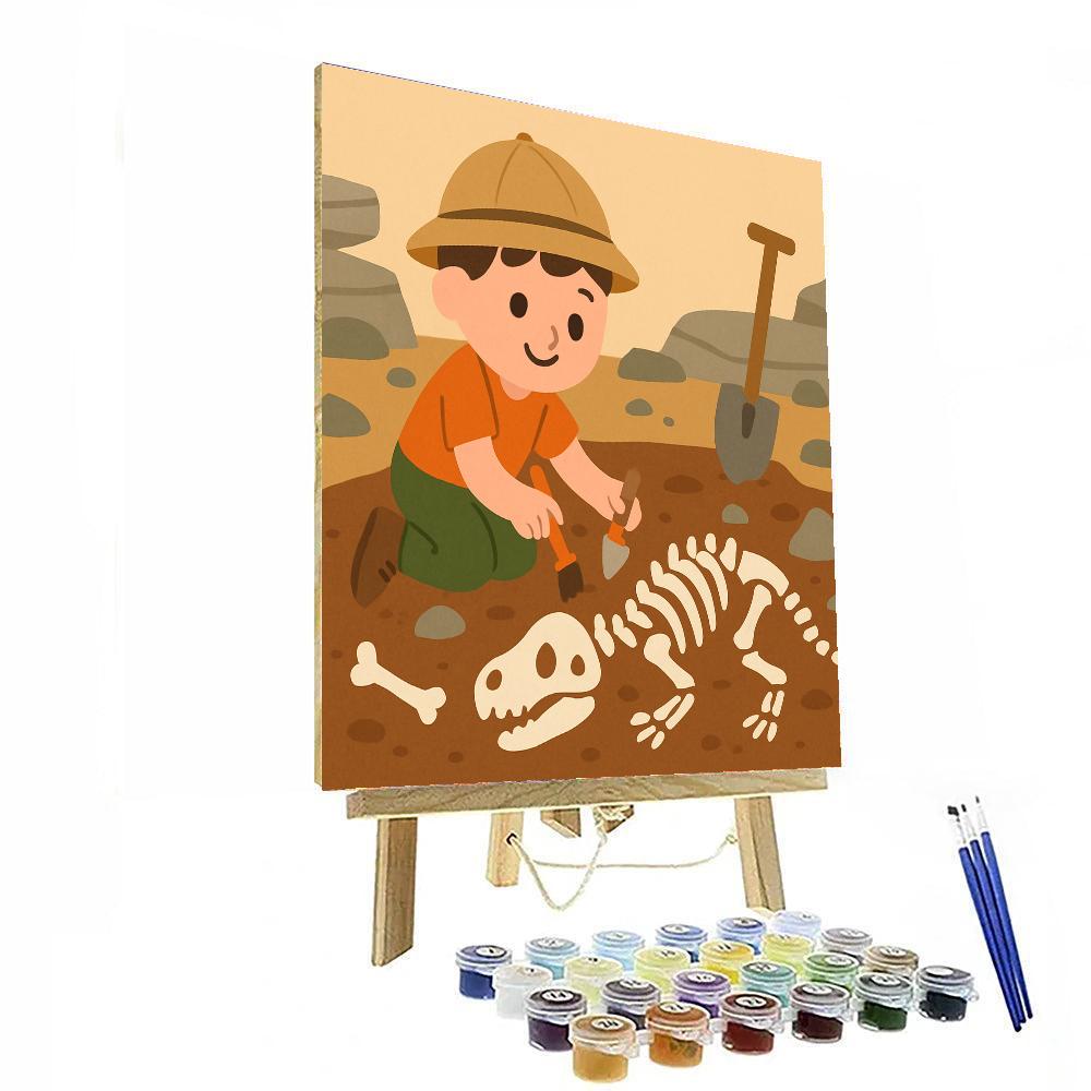 Fossil Hunter's Camp Painting By Numbers Kit
