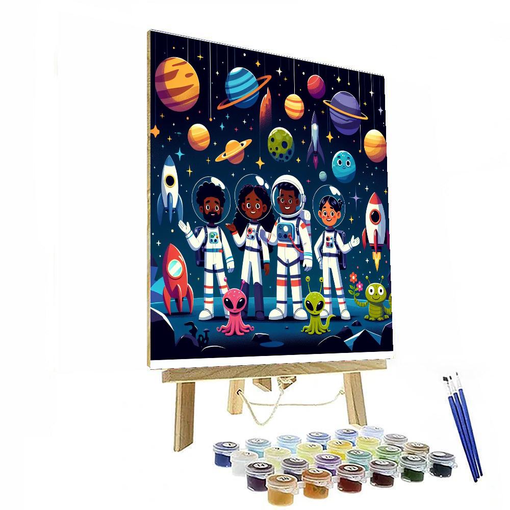 Space Exploration Mission Painting Number Kit
