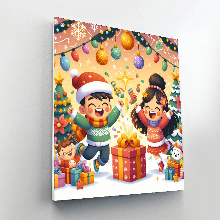 Festive Holiday Fun Painting Number Kit