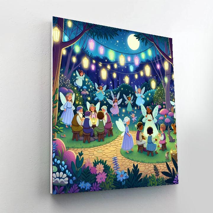 Moonlight Garden Gala Painting By Numbers Kit