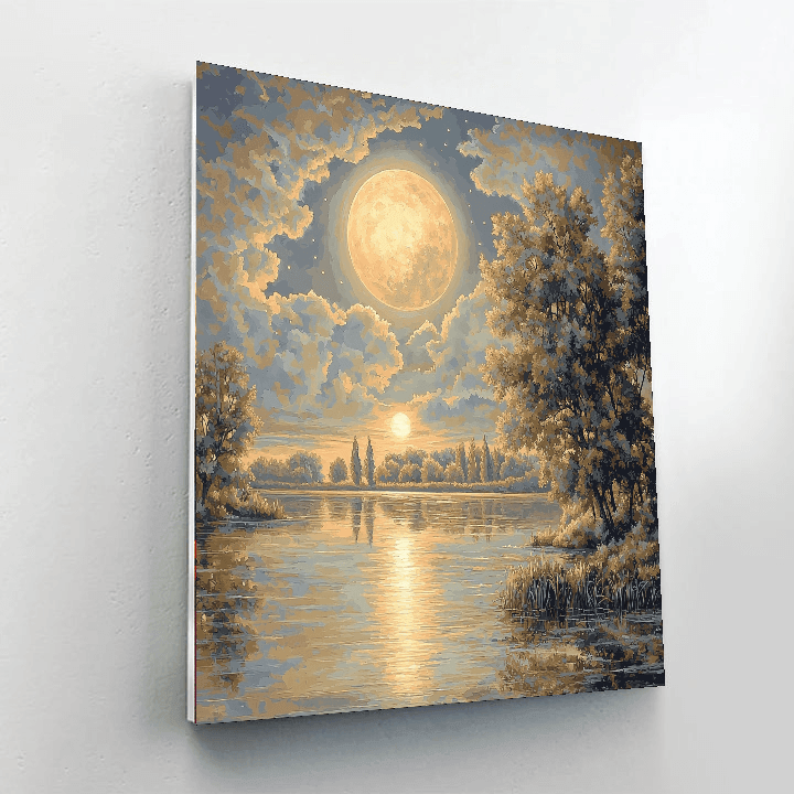 J.M.W. Turner Inspired Enchanted Moonlight  Paint By Numbers Kits