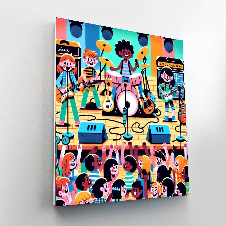 Rockstar Music Show Paint By Color