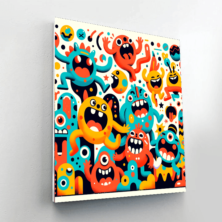 Funny Monsters Paint By Number