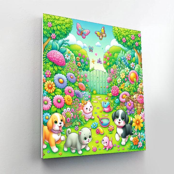 Charming Pet Adventures Paint By Numbers