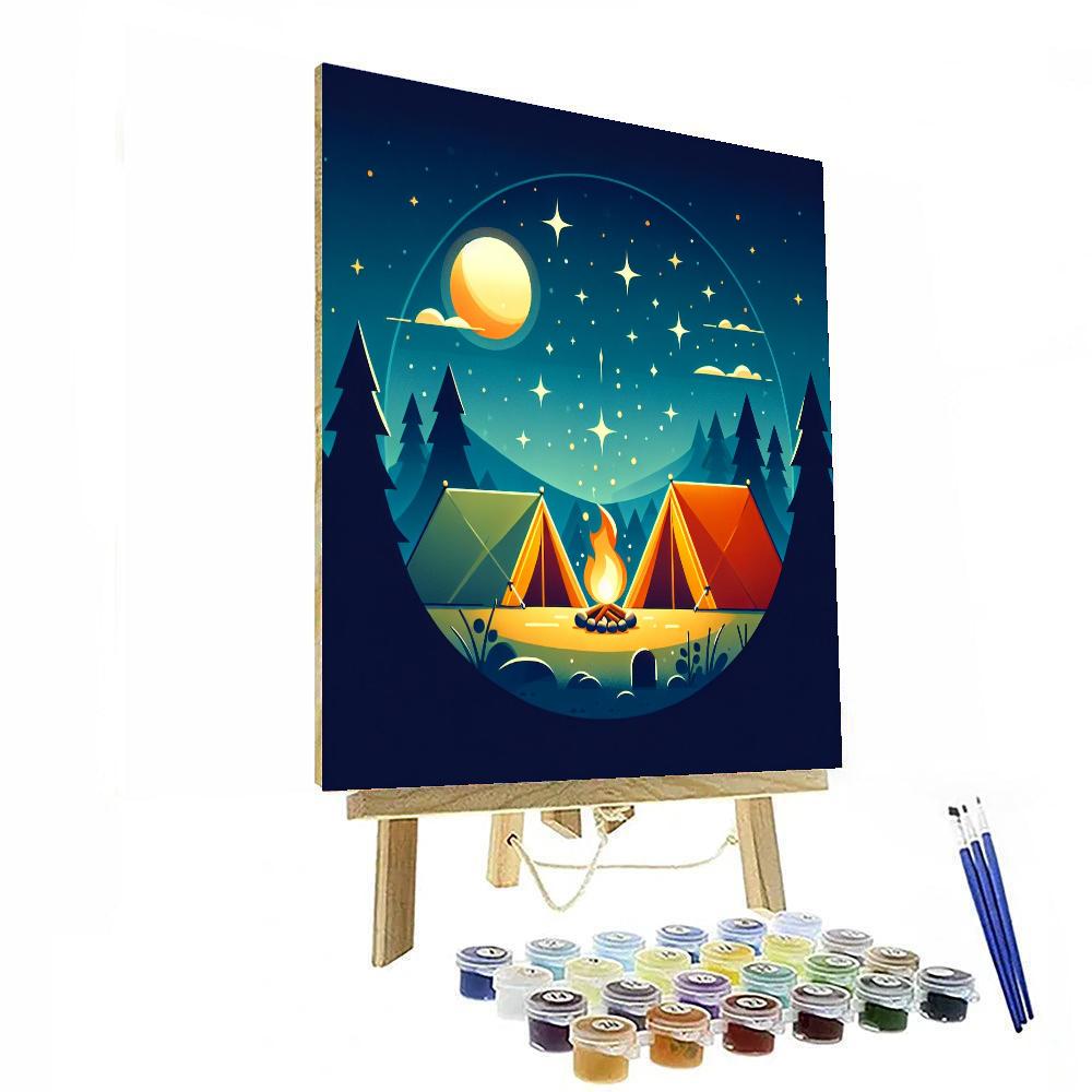 Camping Under Stars Paint By Number