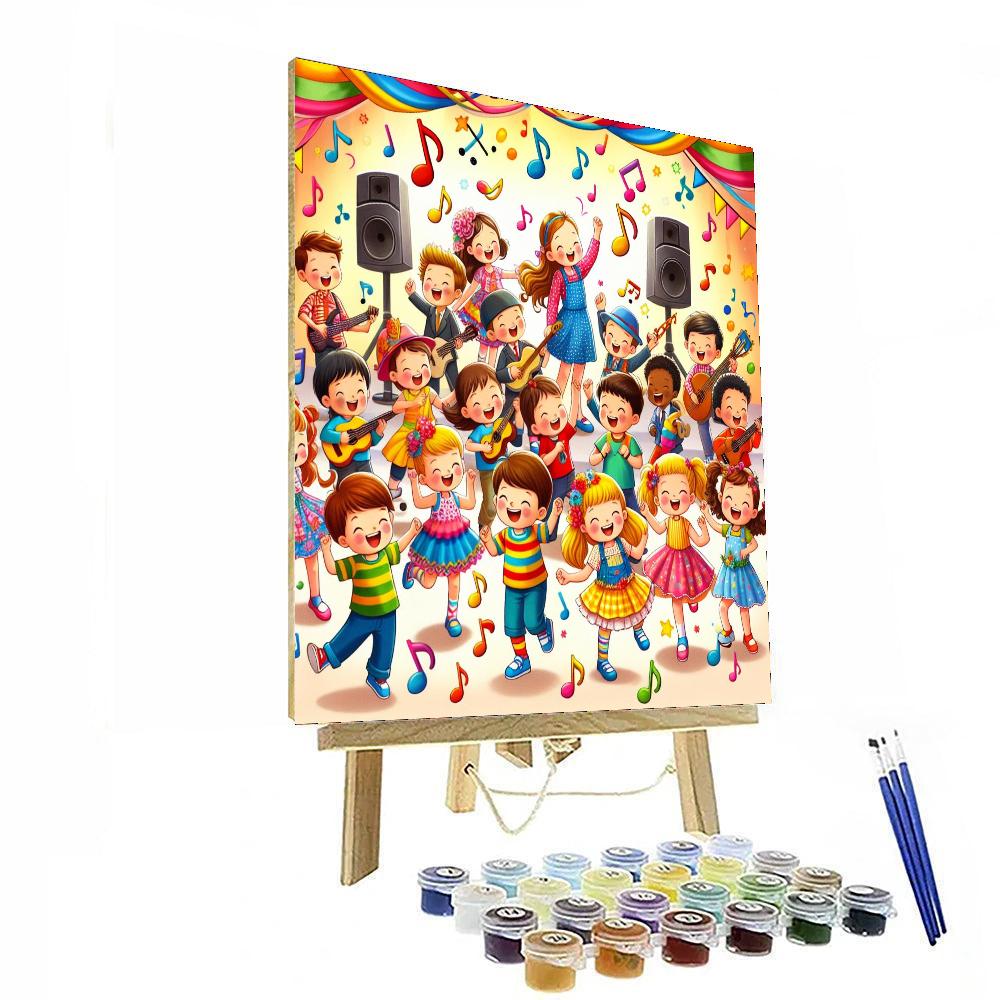 Happy Music Festival Paint By Numbers Art