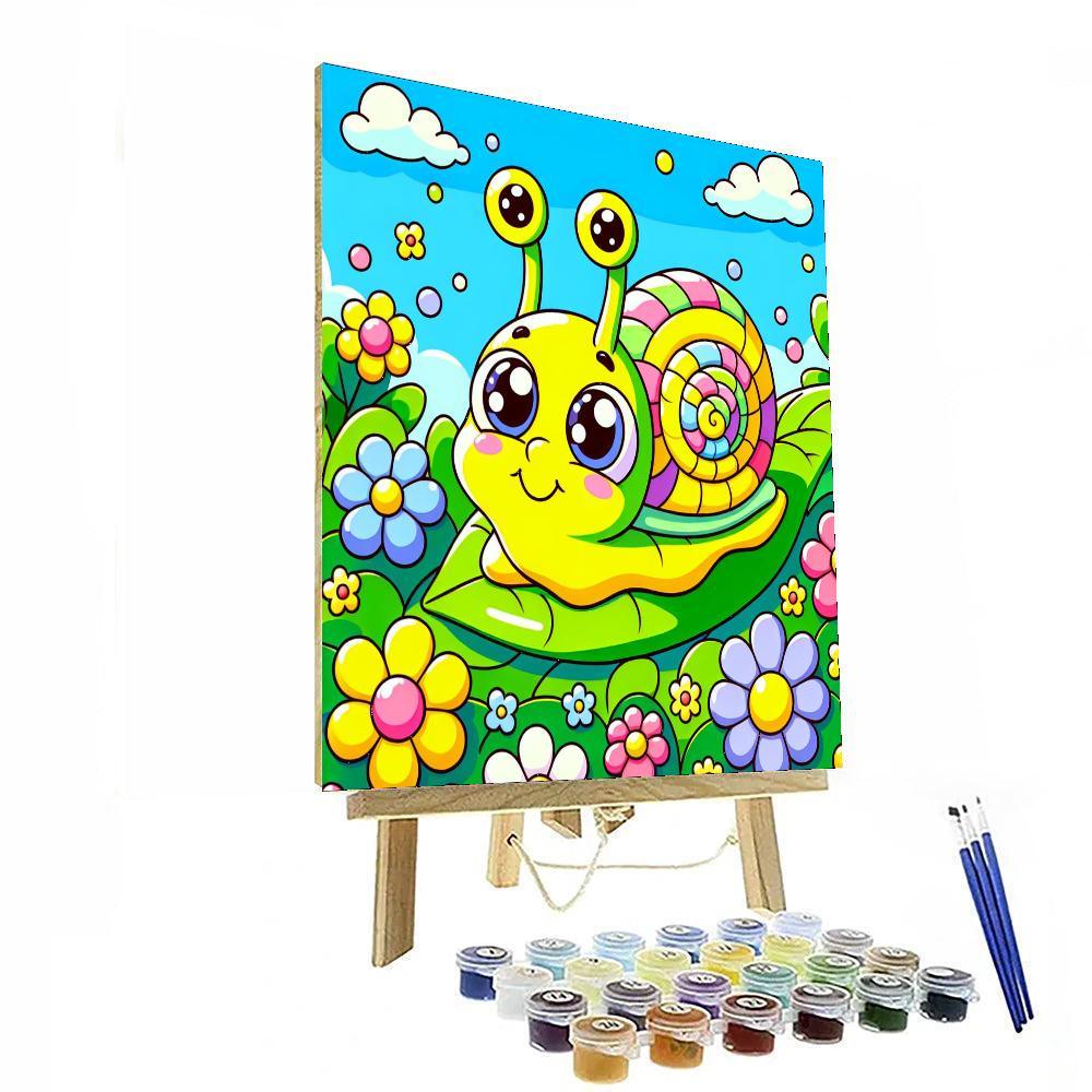 Sunshine Snails Paint By Numbers Art