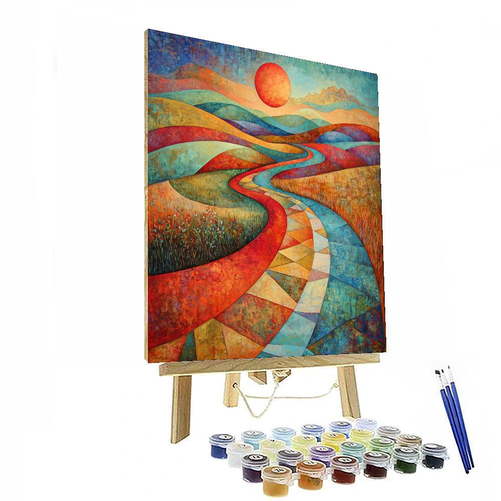 Paul Klee Inspired Illusion Of Depth  Paint By Number