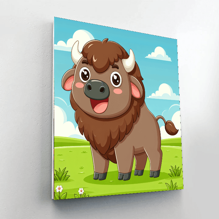 Bubbly Bison Paint By Color
