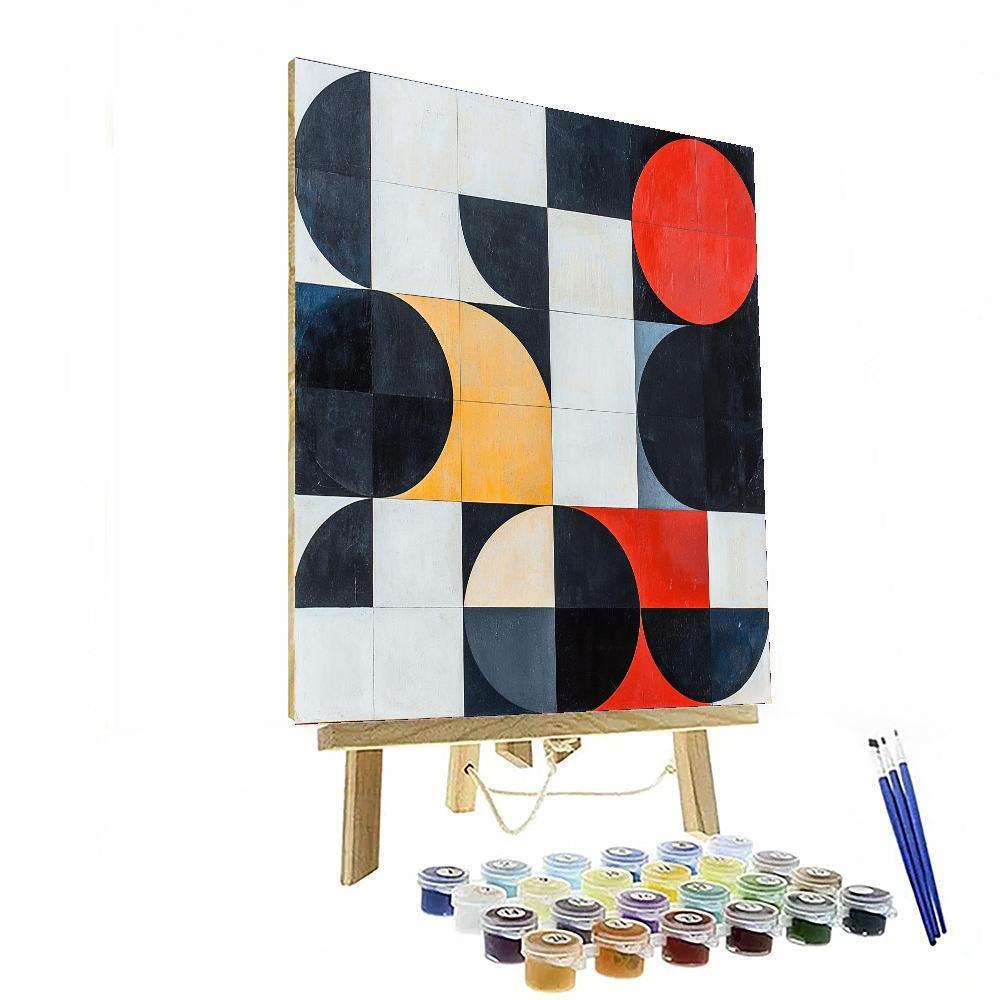 Kazimir Malevich Inspired Balance Of Shapes  Paint By Number