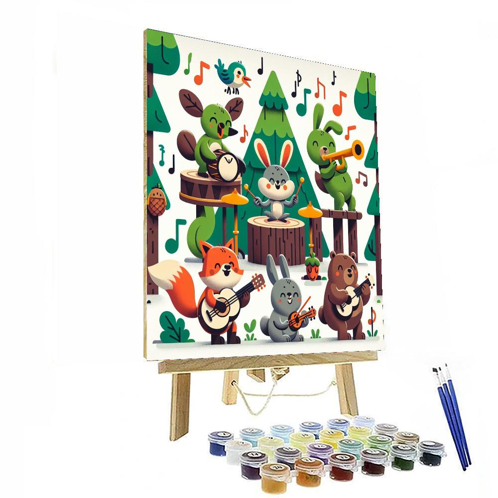 Forest Symphony Serenade Paint By Numbers Art