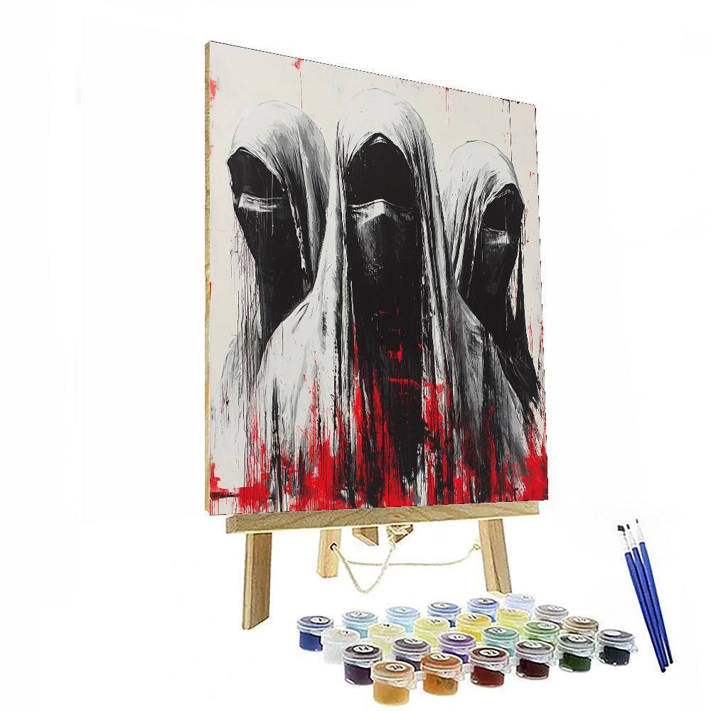 Banksy Inspired Veil Of Apathy  Paint By Numbers Kits