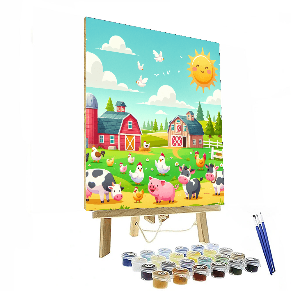 A Day At The Farm Paint By Color