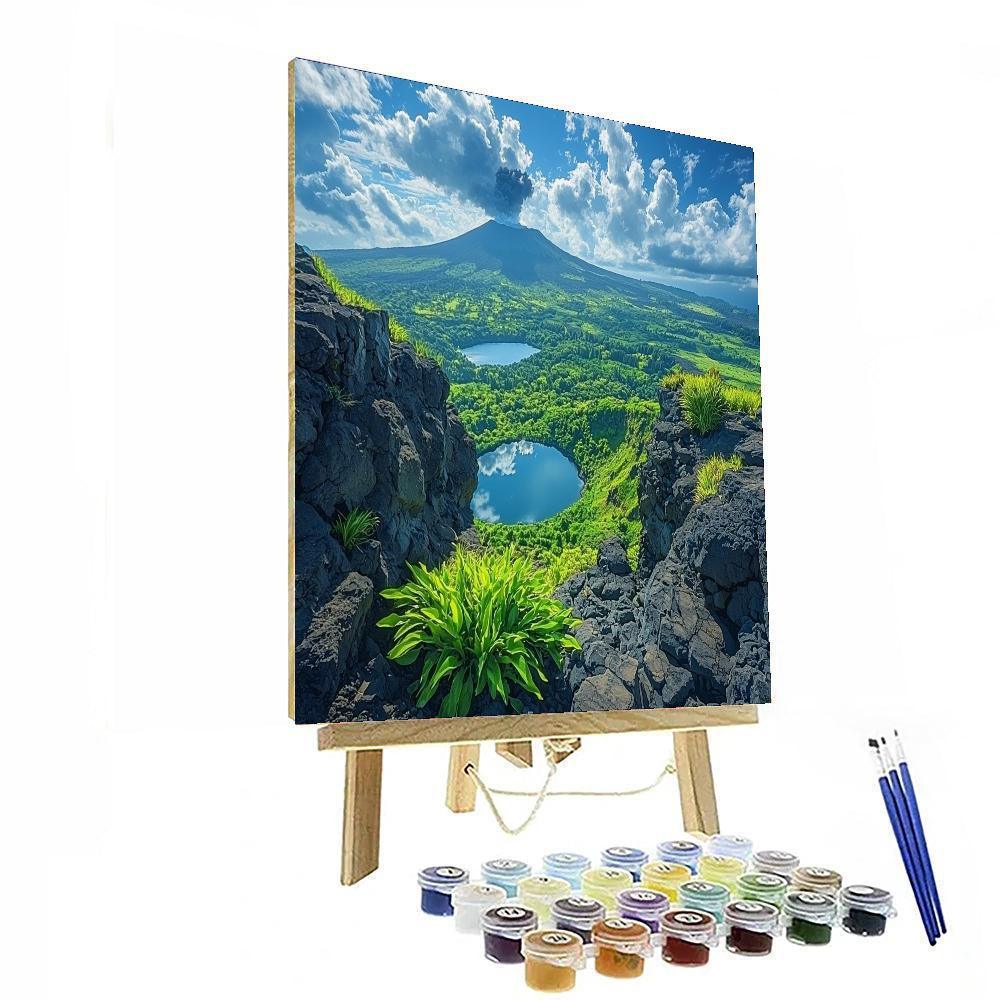 Mount Rinjani - Indonesia Numbered Painting Kits