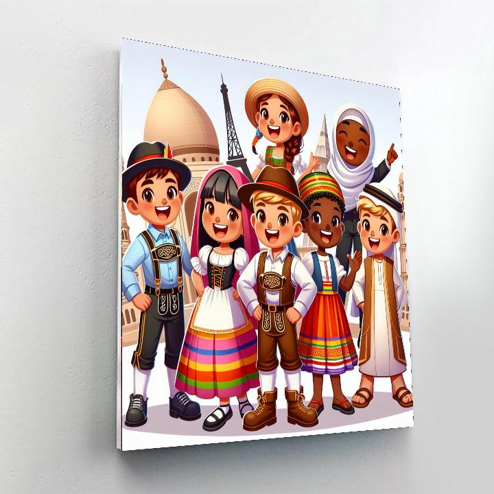 Artistic Cultural Festival Paint By Color