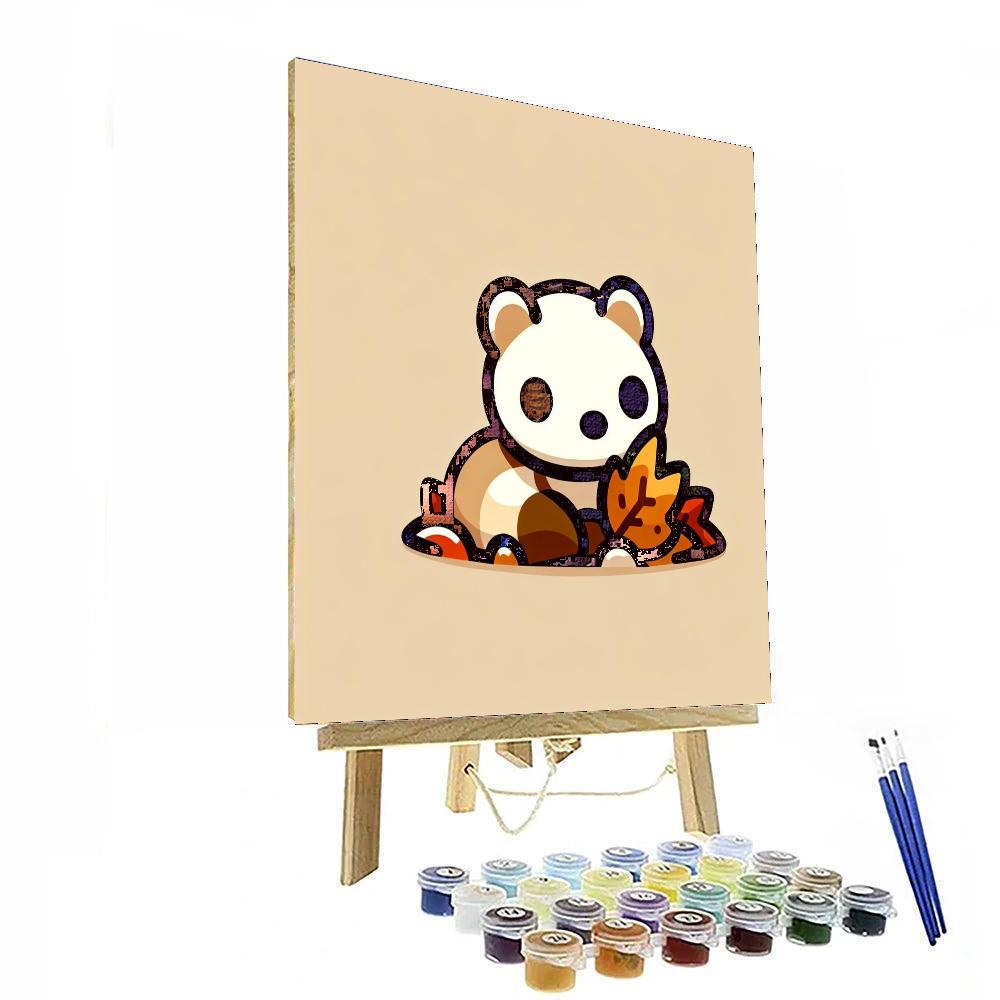 Fluffy Ferret Paint By Numbers Art