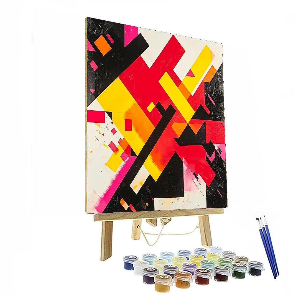 Kazimir Malevich Inspired Radiant Forms  Paint By Color