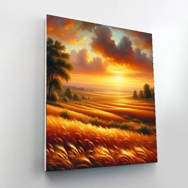Golden Fields Of Harvest DIY Paint By Numbers