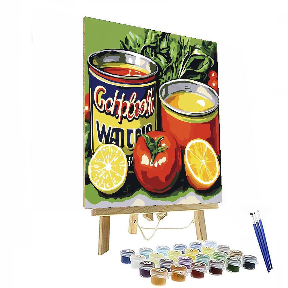 Warhol Inspired The Art Of Cooking  Painting By Numbers Kit
