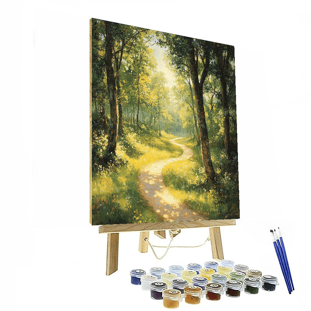 Claude Monet Inspired Sunlit Pathways  Paint By Numbers