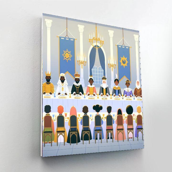 Royal Banquet Feast Paint By Numbers Art