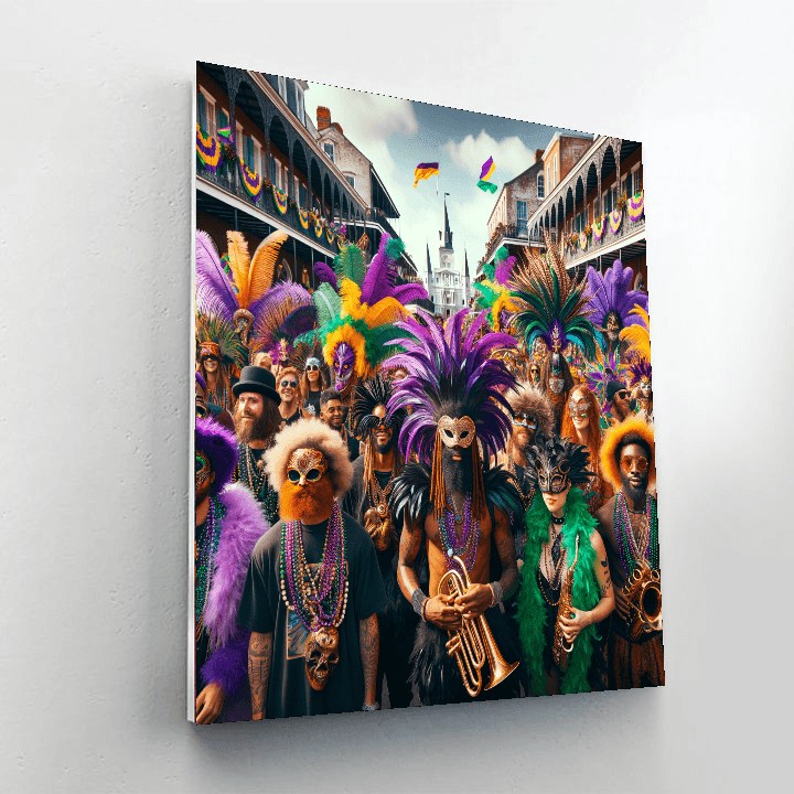 Mardi Gras - New Orleans, Usa Number Painting