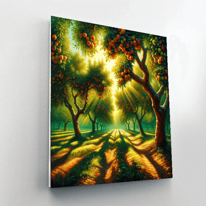 Charming Orchard Morning DIY Paint By Numbers