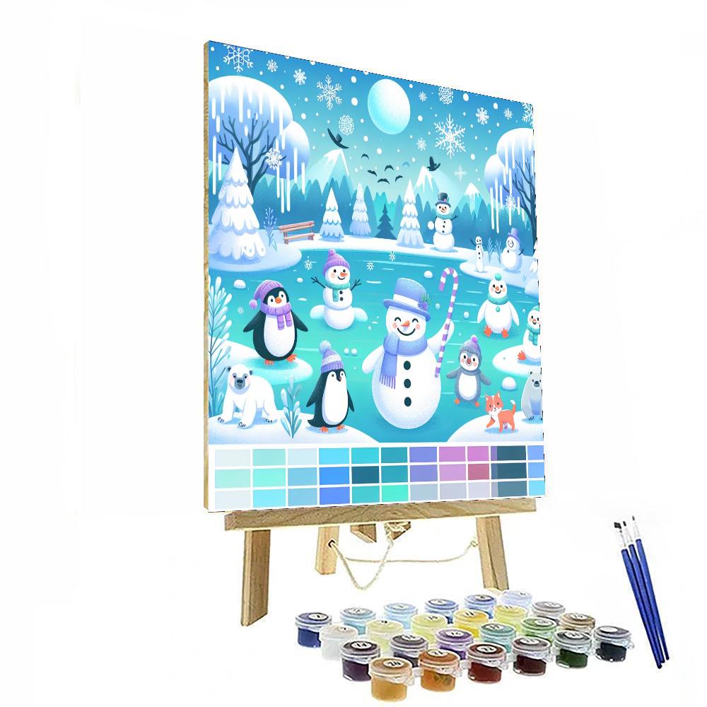 Winter Magic Land Numbered Painting Kits