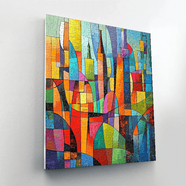 Pablo Picasso Inspired Picasso's Urban Tapestry  Paint By Numbers Kits