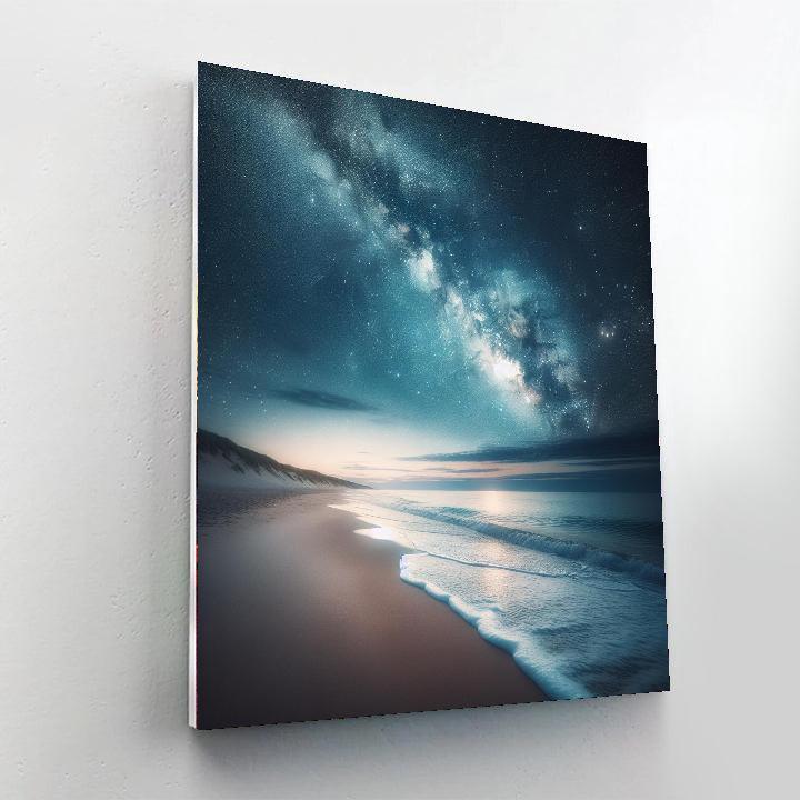 Dreamy Starlit Beach Numbered Painting Kits