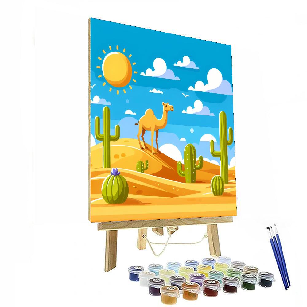 Dazzling Desert Expedition Paint By Numbers Art
