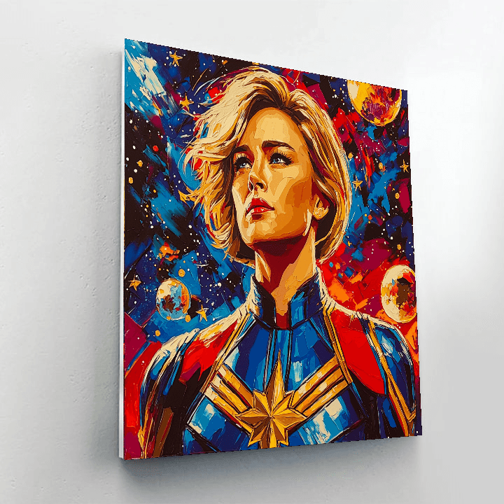 Brie Larson: Shattering Limits As Captain Marvel Paint By Numbers Kits