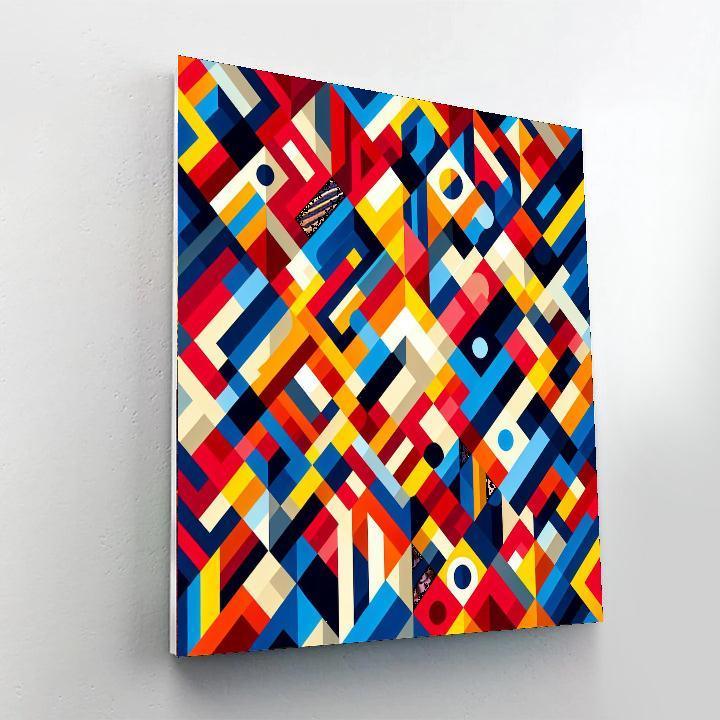 Modern Geometric Whimsy Paint By Number