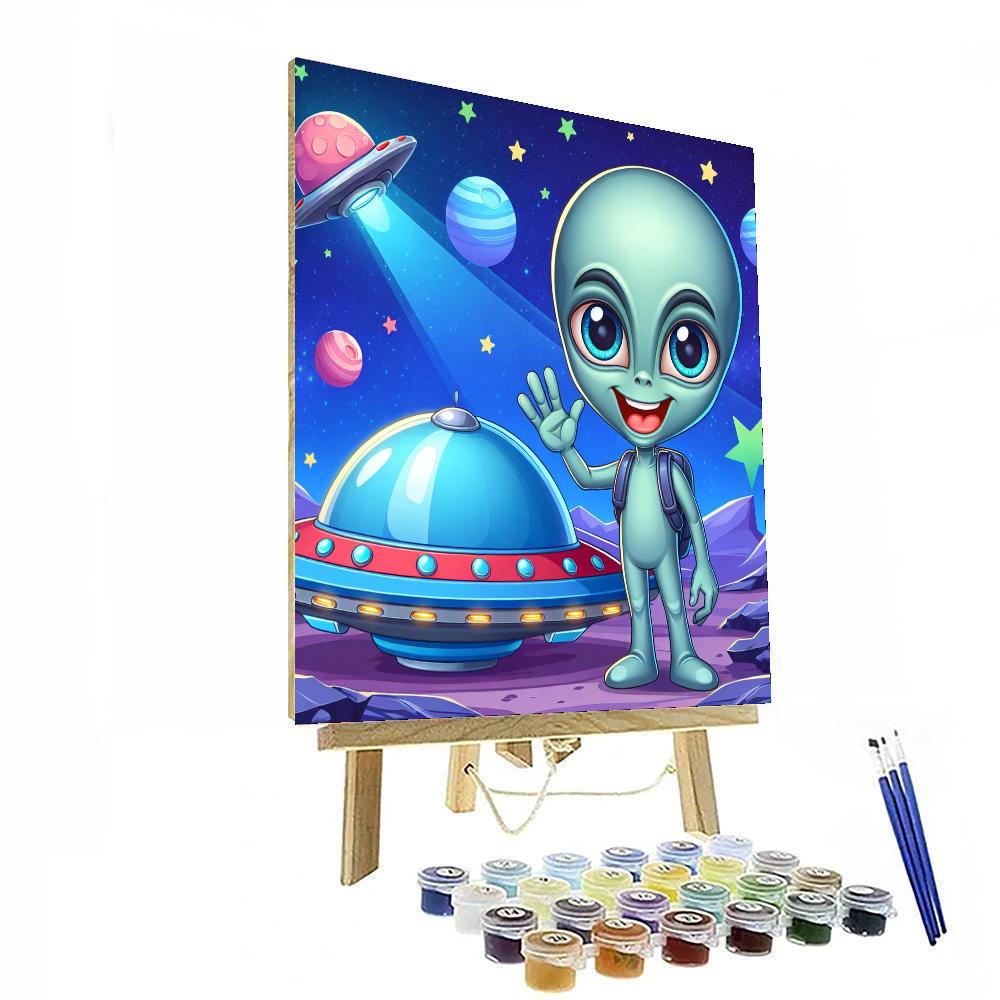 Outer Space Alien Adventure Paint By Numbers Kits