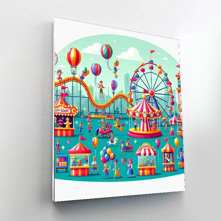 Happy Carnival Fun Numbered Painting Kits
