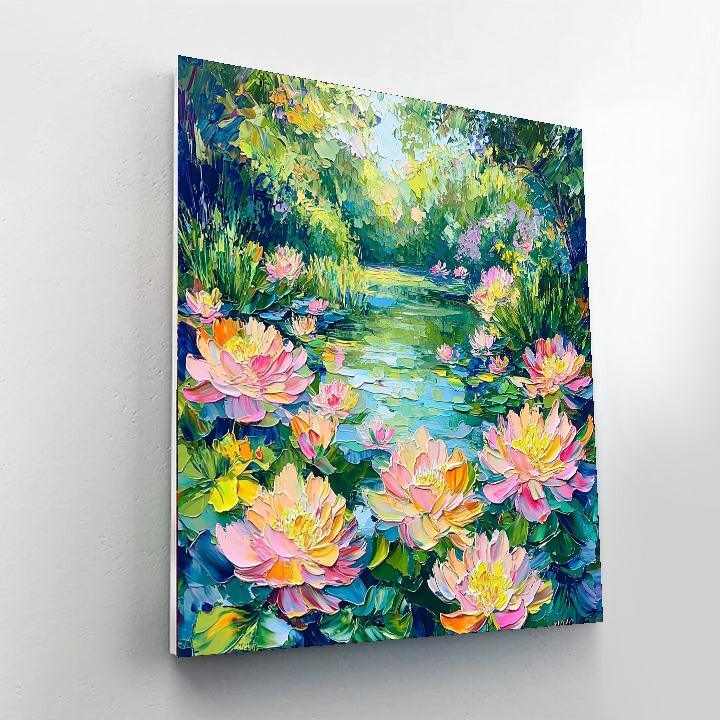 Monet Inspired Serene Garden  DIY Paint By Numbers
