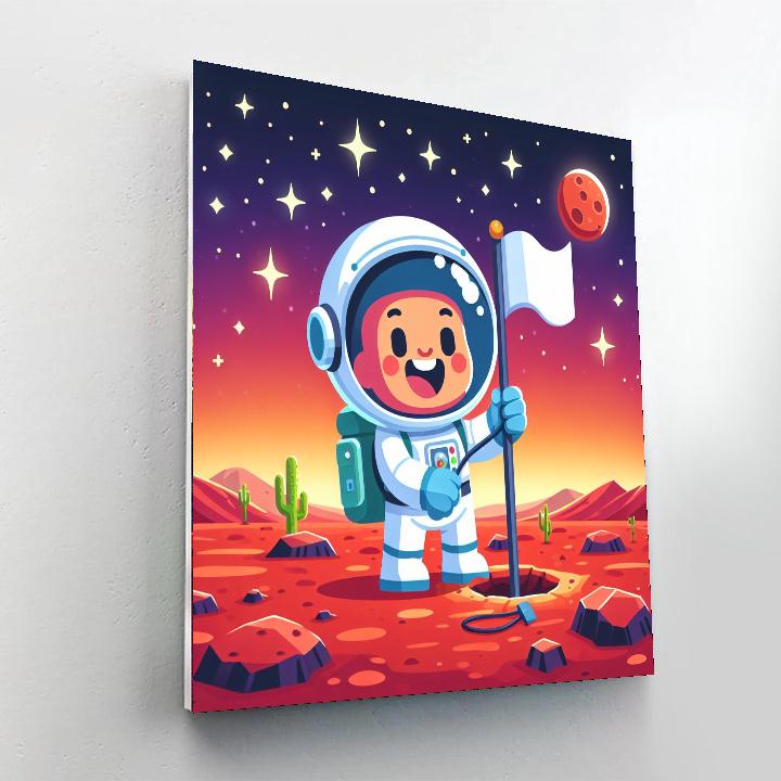 Space Journey To Mars Numbered Painting Kits