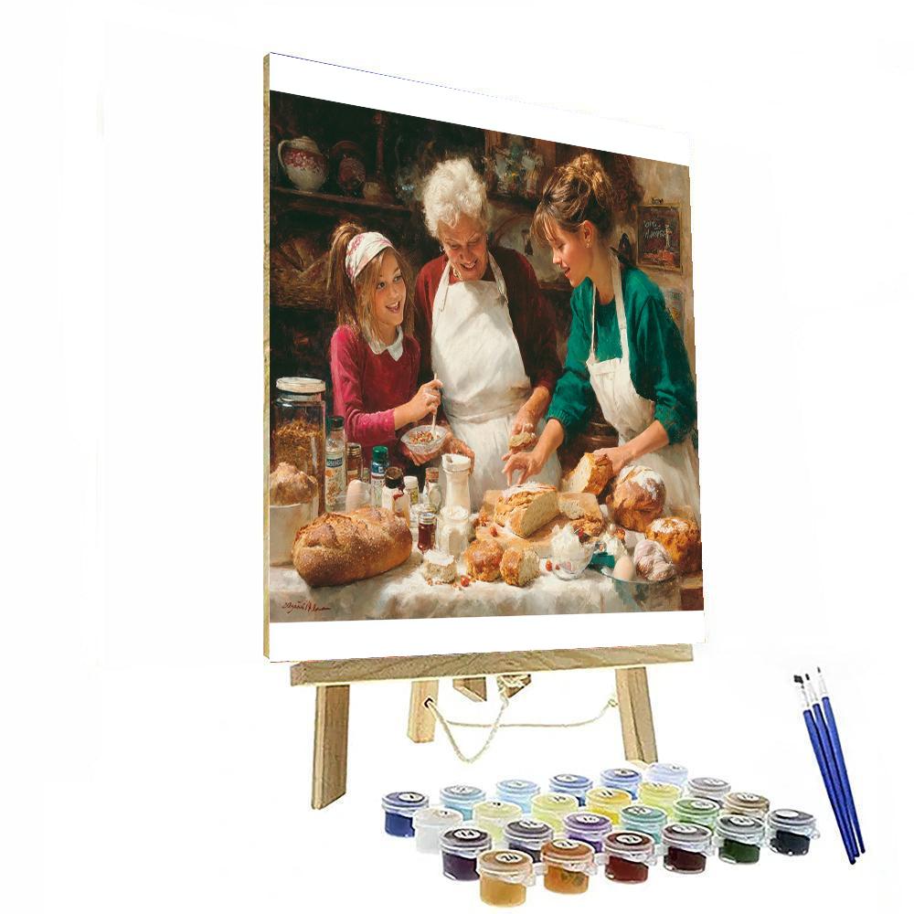 Grandma's Cozy Kitchen Paint By Numbers Kits