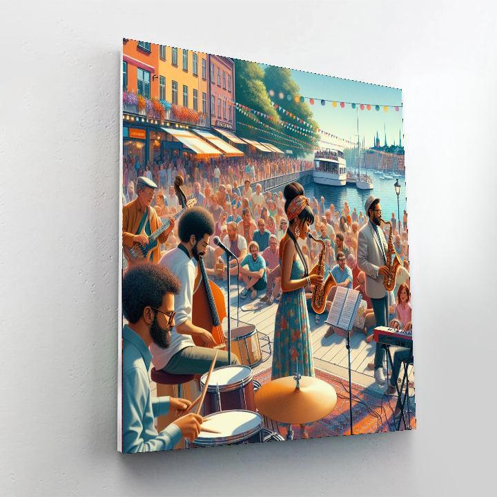 Stockholm Jazz Festival Number Painting