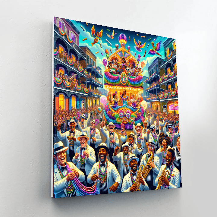 Krewe Of Bacchus Parade Paint By Number