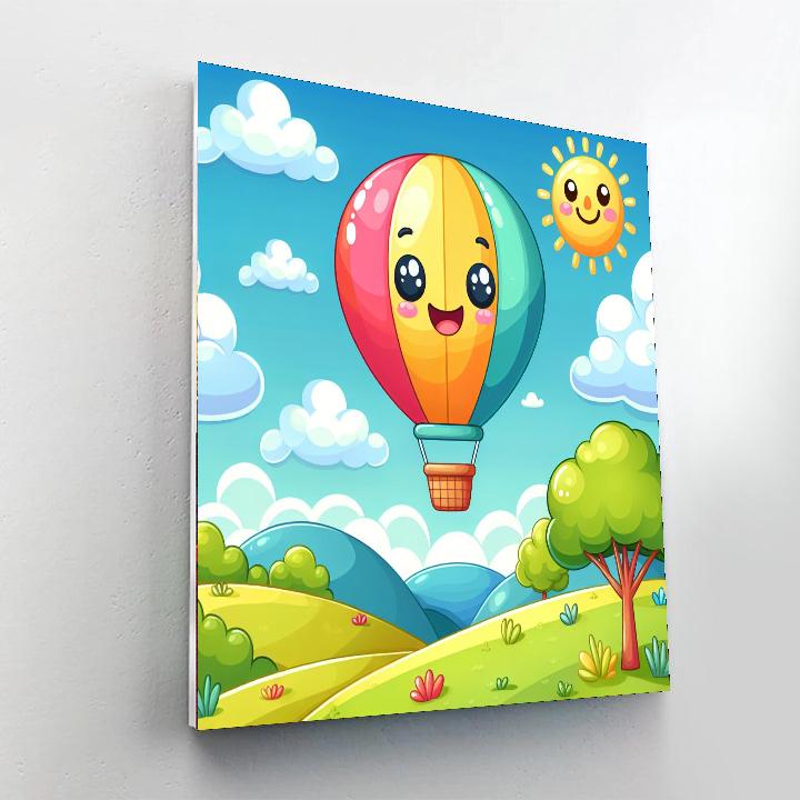 Breezy Balloon Number Painting