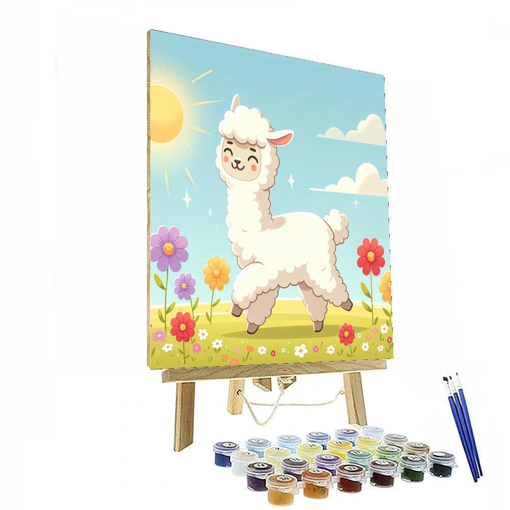 Fluffy Alpaca Adventure Numbered Painting Kits