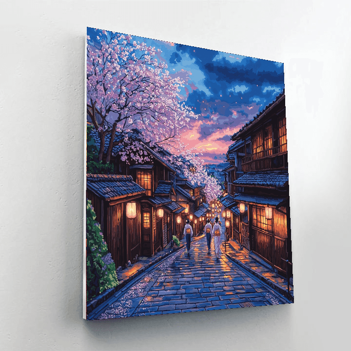 Gion District - Kyoto DIY Paint By Numbers