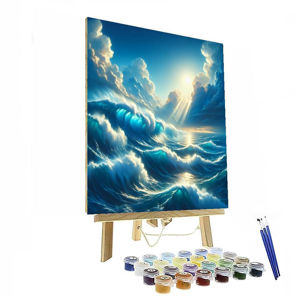 Dynamic Ocean Surf Painting Number Kit