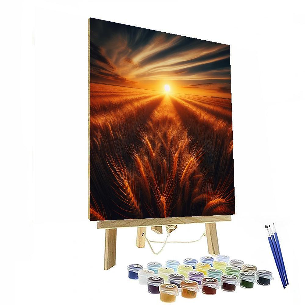 Golden Field Wanderlust DIY Paint By Numbers