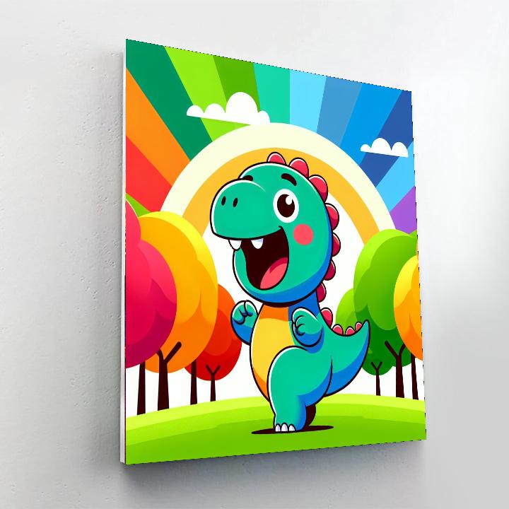 Charming Dino Paint By Color