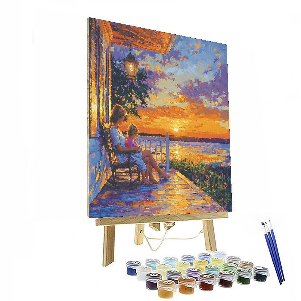 Evening's Golden Glow Painting Number Kit